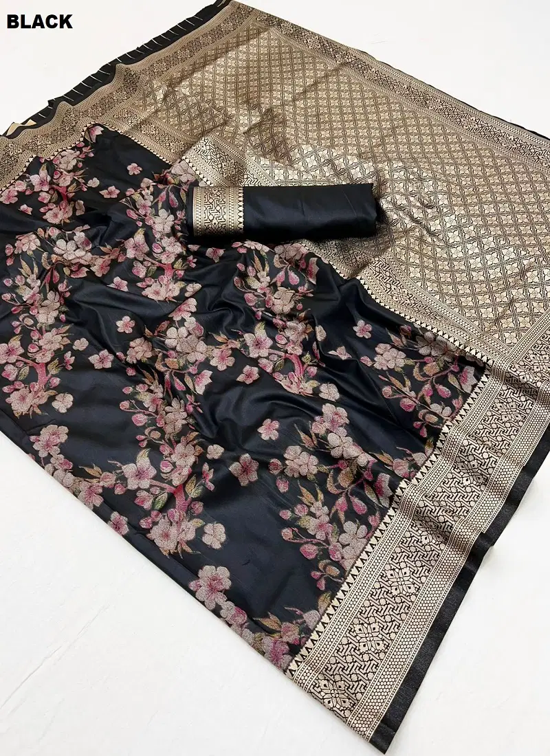 SOSY FLORA SILK VOL-01 COLOUR'S SET & LOOSE & SINGLE